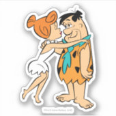 Sticker Les Pierrafeu | Wilma Kissing Fred (Devant)