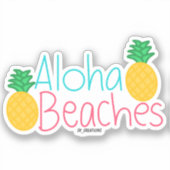 Sticker Les plages d'Aloha (Recto)