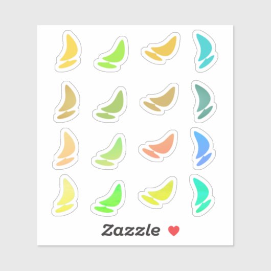 Sticker Les plaisirs du surf (Feuille)