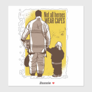 Sticker Les pompiers ne portent pas tous des capuchons