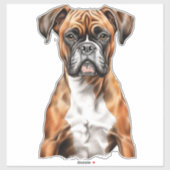Sticker Les potes de boxer les mignons dessins pour chien (Feuille)
