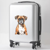 Sticker Les potes de boxer les mignons dessins pour chien (Sur valise)