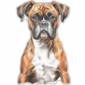 Sticker Les potes de boxer les mignons dessins pour chien (Devant)