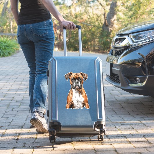 Sticker Les potes de boxer les mignons dessins pour chien (Valise Insitu)