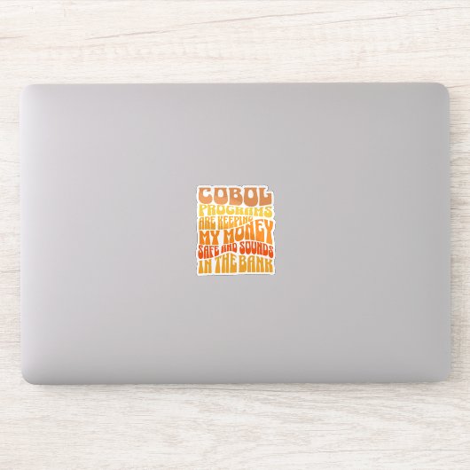 Sticker Les programmes Cobol sont dans l'autocollant d'ent (Ordinateur)