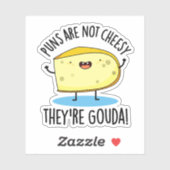 Sticker Les Puns ne sont pas fromages Le Pun de Fromage 'r (Feuille)