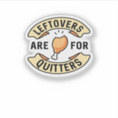 Sticker Les Restes Sont Pour Quitters Essential Cool Minim (Devant)