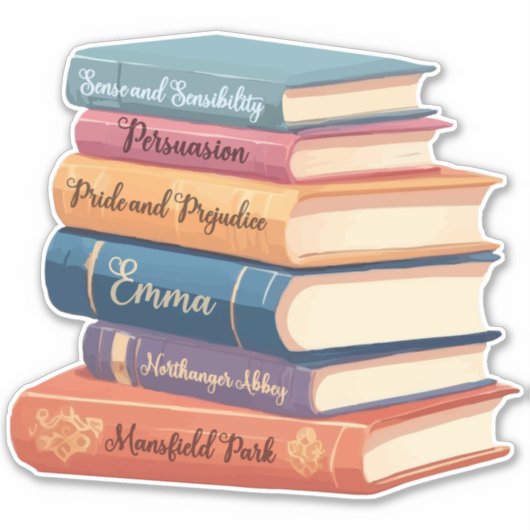 Sticker Les romans de Jane Austen VII (Devant)