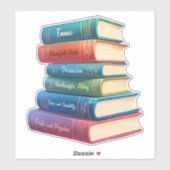 Sticker Les romans de Jane Austen VIII (Feuille)