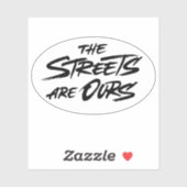 Sticker Les rues sont à nous (Feuille)