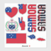 Sticker Les Samoa Extraordinaires Forment les symboles nat (Feuille)