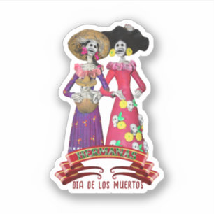 Sticker Les Soeurs De Calavera Dia De Los Muertos