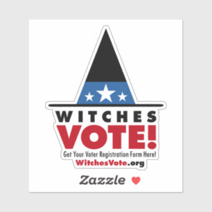 Sticker Les sorcières votent ! Vinyl Decal amovible pour 