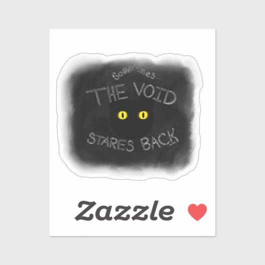 Sticker Les yeux vides de retour (Feuille)