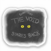Sticker Les yeux vides de retour (Recto)