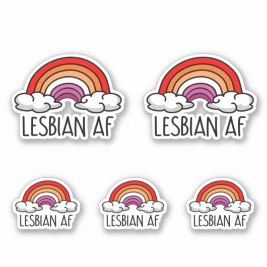 STICKER LESBIENNE AF (Devant)