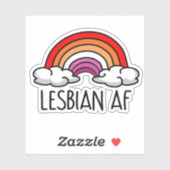 STICKER LESBIENNE AF (Feuille)