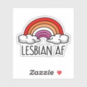 STICKER LESBIENNE AF (Feuille)