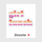Sticker Lesbienne Déjeuner Lesbienne (Feuille)
