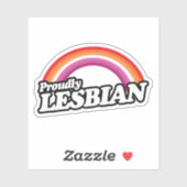 Sticker Lesbienne et fière (Feuille)
