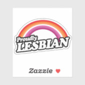 Sticker Lesbienne et fière (Feuille)