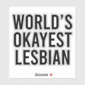 Sticker Lesbienne la plus correcte du monde (Feuille)