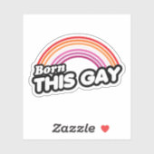 Sticker Lesbienne - Né.e comme ça (Feuille)