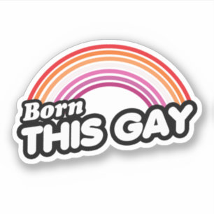 Sticker Lesbienne - Né.e comme ça