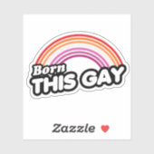 Sticker Lesbienne - Né.e comme ça (Feuille)