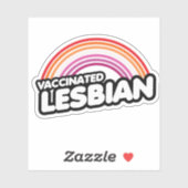 STICKER LESBIENNE VACCINÉE (Feuille)