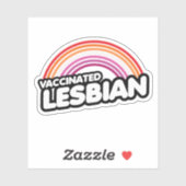 STICKER LESBIENNE VACCINÉE (Feuille)