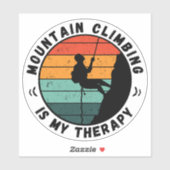 Sticker L'Escalade de montagne est ma thérapie (Feuille)