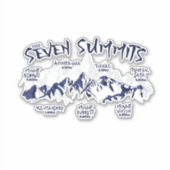 Sticker L'Escalade des Sept Sommets (Devant)