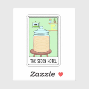 Sticker LeScobyHotel-TarotCard