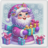 Sticker L'esprit de Noël extérieur joyeux de Violet (Devant)