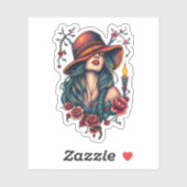 Sticker L'essence de la femme : grâce, force et beauté (Feuille)