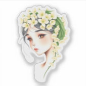 Sticker L'essence de la femme : grâce, force et beauté (Devant)