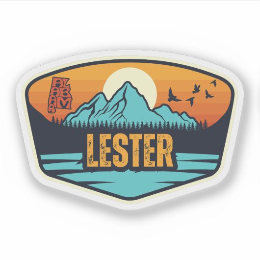 Sticker Lester, Alabama (Devant)