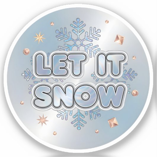 Sticker Let It Snow (Recto)