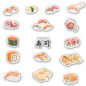 Sticker Let’s sushi and party! (Devant)