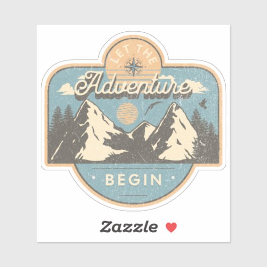 Sticker Let the adventure begin (Feuille)