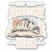 Sticker Let the adventure begin (Devant)