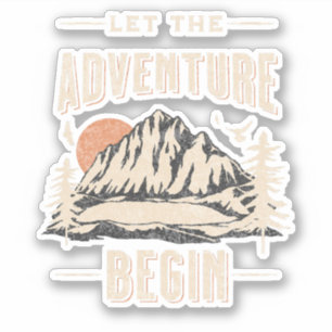 Sticker Let the adventure begin