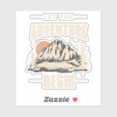 Sticker Let the adventure begin (Feuille)