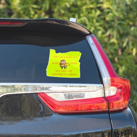 Sticker L'Etat de l'Oregon ne sera pas un chien errant (Côté voiture)