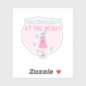 Sticker L'Éternel regarde le COEUR (Feuille)