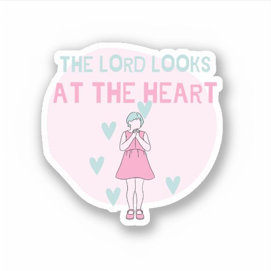 Sticker L'Éternel regarde le COEUR (Devant)