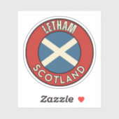 Sticker Letham, Écosse (Feuille)