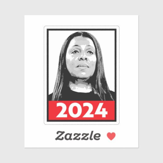 Sticker Letitia James 2024 (Feuille)