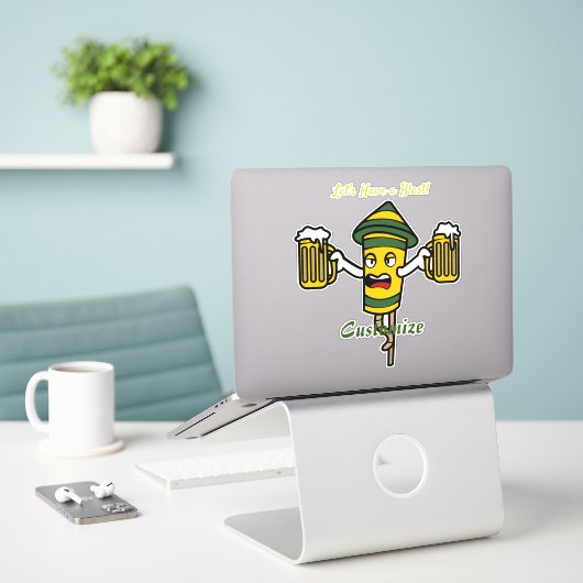 Sticker Let's Have a Blast Thunder Cove (Ordinateur portable sur le bureau)